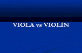 Viola vs violín