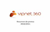 Resumen de prensa Vipnet360: Cuentas Social Media