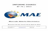 Informe Diario MAE 25-04-13