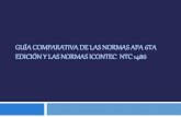 Comparación Normas APA y las Normas ICONTEC