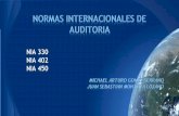 Normas internacionales de auditoria 330, 402 y 450