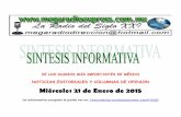 Sintesis informativa  mexico 21 de enero 2015