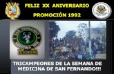 Presentación XX Aniversario Promoción '92 San Fernando Medicina UNMSM - Abril 2012