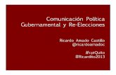 Comunicación Política Gubernamental y Re-Elecciones