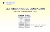 Antecedentes Ley Orgánica de Educación Venezuela