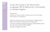 La ley de cuotas y las elecciones uruguayas 2014