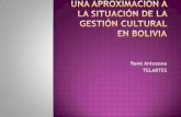 Antezana una aproximación a la gestion cultural bolivia