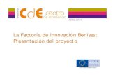 La Factoría de Innovación Benissa: Presentación del proyecto