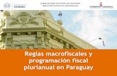 Reglas macrofiscales y programación fiscal plurianual en Paraguay / Ministerio de Hacienda (Paraguay)