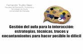Gestión del aula para la interacción: estrategias, técnicas, trucos y encantamientos para hacer posible lo difícil