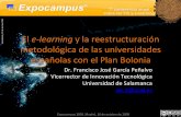 El e-learning y la reestructuración metodológica de las universidades españolas con el Plan Bolonia