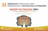 [ESP] 21 Symposium Internacional sobre Actualizaciones y Controversias en Psiquiatría. Barcelona 2014