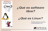 Que es linux y que es Software Libre