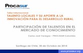 Carlos José Vanegas  - Presentación Taller Talentos Rurales (Chile, 2014)