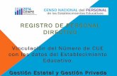 Carga CENPE 2014 - REGISTRO DE DIRECTIVOS - VINCULACIÓN N° CUE CON ESTABLECIMIENTO