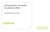 Presentación de resultados anual 2014