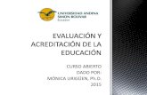 Evaluación y acreditación de la educación, 2015