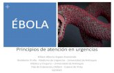 Ébola, principios de atención en urgencias