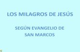 Los milagros de Jesús (según el Evangelio de San Marcos)