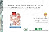 Patologia benigna del colon enfermeda diverticular, diverticulitis, Dr Membreño