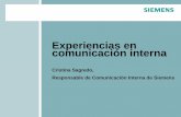 Experiencias en Comunicación Interna