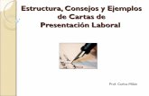 Carta de apresentación laboral, Estructura, consejos y ejemplos