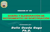 Sesion n° 05   diseño y elaboracion de instrumentos de investigacion