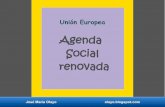 Agenda social renovada. unión europea.