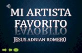 mi artista favorito Jesús Adrian Romero
