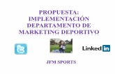 Departamaento marketing deportivo.  jfm sports