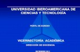 Universidad iberoamericana de ciencias y tecnologãa perfil de egreso