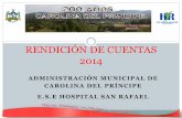 Rendición de cuentas 2014 Administracion municipal