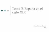 Tema 5: España en el siglo XIX. Paula Cantero