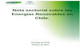 Nota sectorial sobre las energías renovables en chile 2012