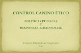Control canino y políticas públicas 2011