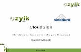 Servicios de firma digital en la nube Cloudsign by zylk.net
