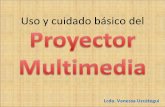 Uso y cuidado básico del Proyector Multimedia