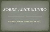 SOBRE ALICE MUNRO...(Nobel Literatura 2013)