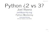 Python ¿2 vs 3?