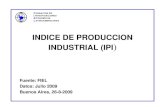 INDICE DE PRODUCCION INDUSTRIAL - JULIO 2009