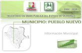 Pueblo Nuevo - Inventario de Obra Pública 2004 - 2010