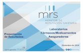 Monitor de Reputación Sanitaria   presentacion de resultados - laborarios, farmacos y aseguradoras - 20141217