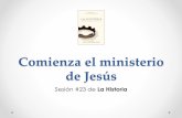 Comienza el ministerio de Jesús