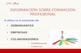 Sesión de Información sobre Formación (FORMACIÓN PROFESIONAL) - SERVEF
