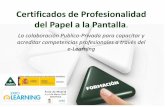 Certificados de Profesionalidad del Papel a la Pantalla.