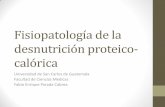 Fisiopatología de la desnutrición proteico-calórica