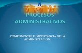 Procesos administrativos.