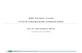 Comptes consolidés 2012 - BNP Paribas Cardif