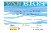Voluntariado ambiental en ríos: conociendo las experiencias navarras: Arga, Aragón, Alhama, Bidasoa, Cidacos y Ega