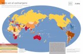 Mapa de  prácticas de voto en el extranjero en 214 países y territorios asoc.